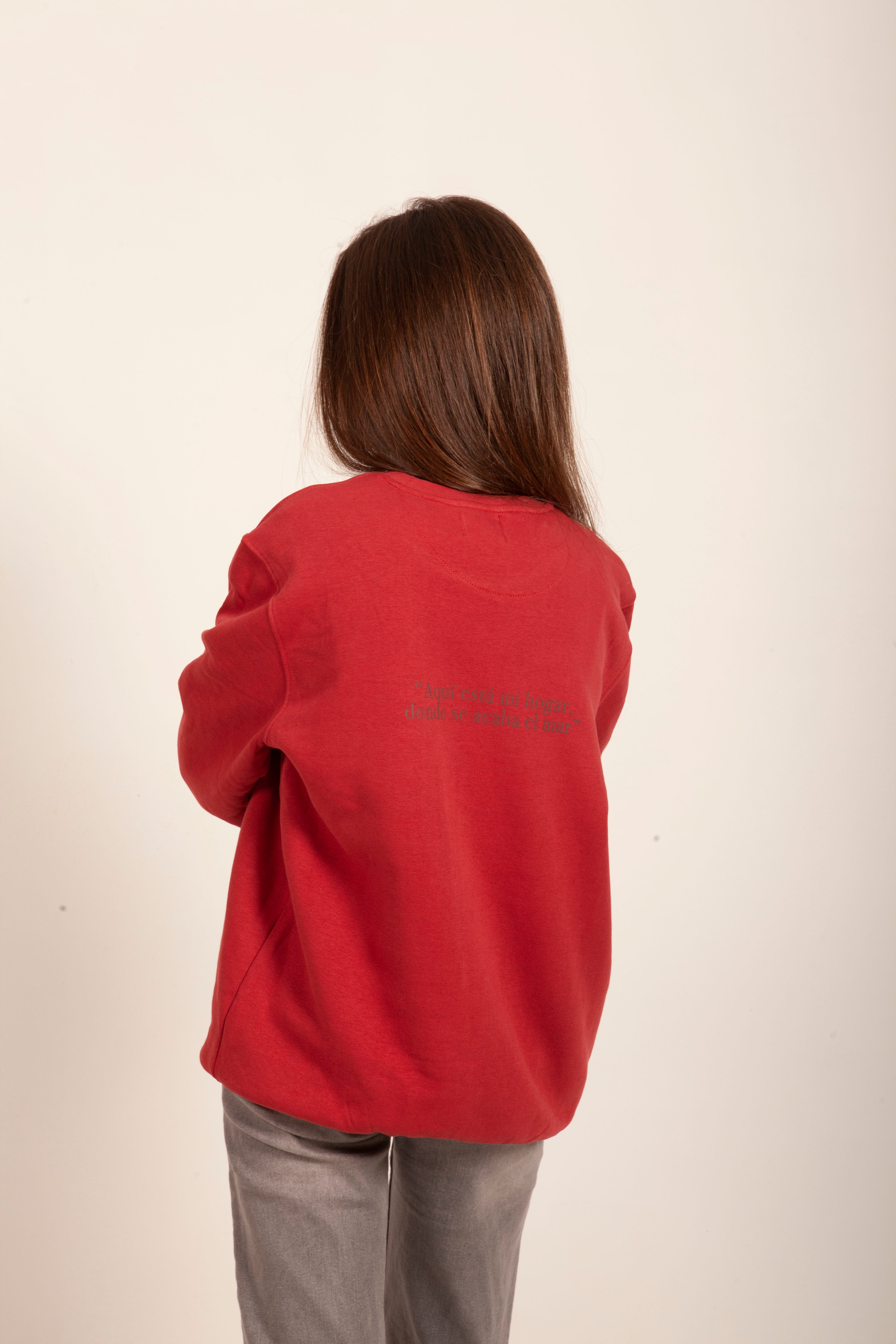 SUDADERA ROJO/GRANATE "LOS LIMONES"
